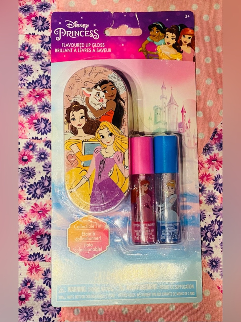Disney Princess 2 Pack Lipgloss with Collectors Tin